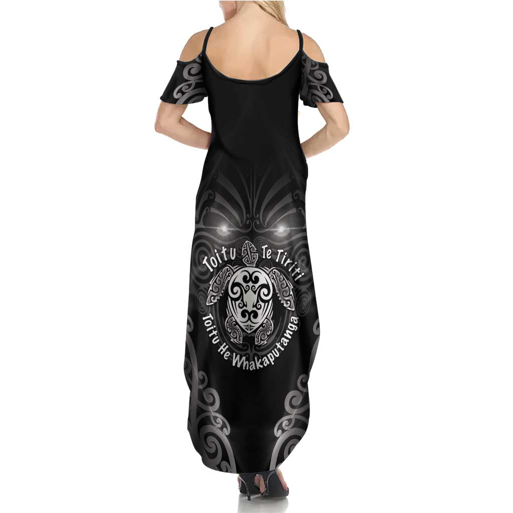 Aotearoa Toitu Te Tiriti Summer Maxi Dress Ka Mua Ka Muri LT05 - Polynesian Pride