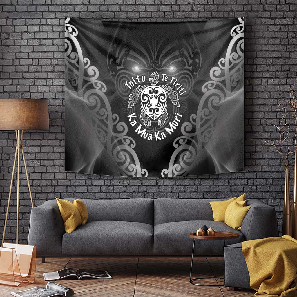 Aotearoa Toitu Te Tiriti Tapestry Ka Mua Ka Muri LT05 Black - Polynesian Pride