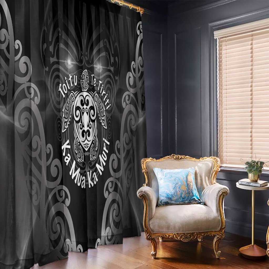 Aotearoa Toitu Te Tiriti Window Curtain Ka Mua Ka Muri LT05 - Polynesian Pride