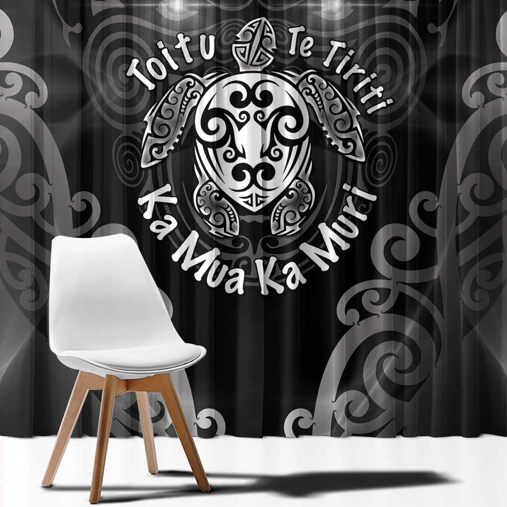 Aotearoa Toitu Te Tiriti Window Curtain Ka Mua Ka Muri LT05 - Polynesian Pride