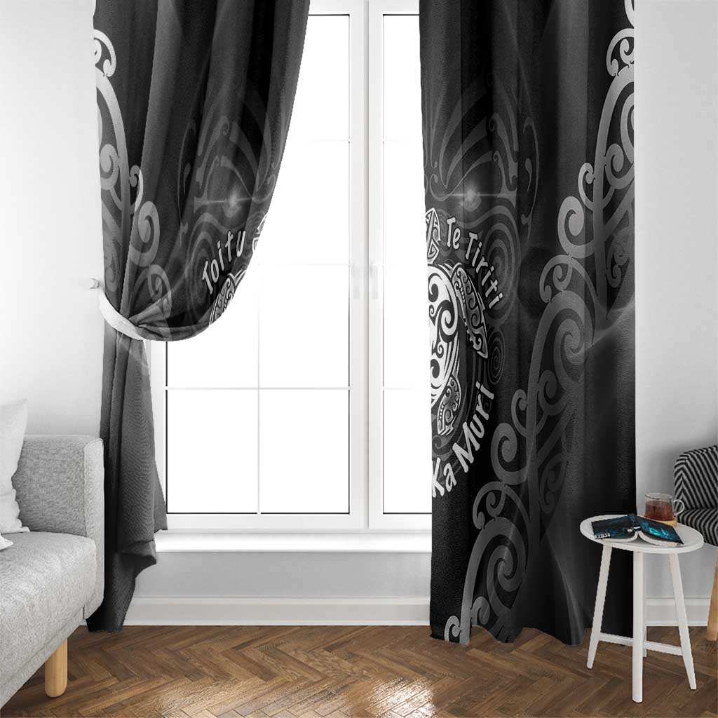 Aotearoa Toitu Te Tiriti Window Curtain Ka Mua Ka Muri LT05 - Polynesian Pride