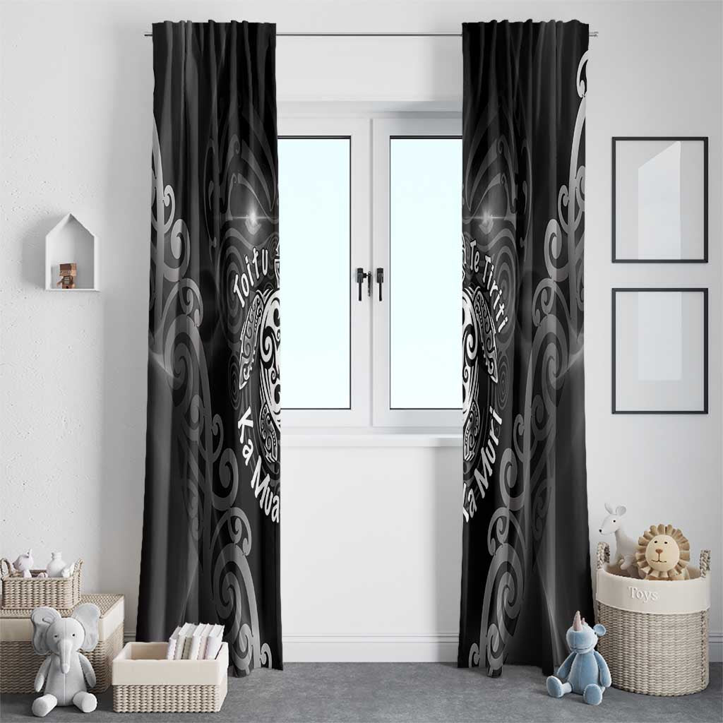 Aotearoa Toitu Te Tiriti Window Curtain Ka Mua Ka Muri LT05 - Polynesian Pride