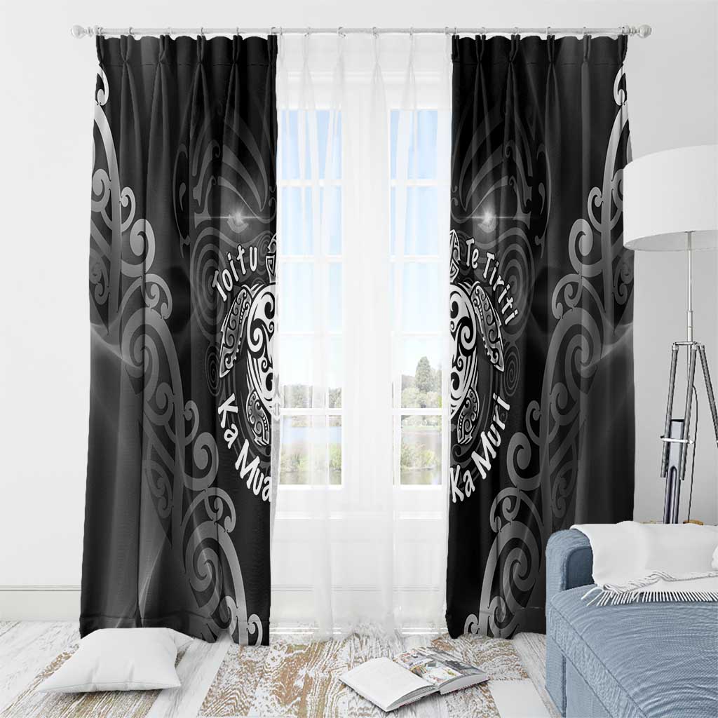 Aotearoa Toitu Te Tiriti Window Curtain Ka Mua Ka Muri LT05 - Polynesian Pride