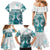 New Zealand Aotearoa Kia Ora Family Matching Mermaid Dress and Hawaiian Shirt Paua Shell Maori Silver Fern LT05 - Polynesian Pride