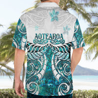 New Zealand Aotearoa Kia Ora Hawaiian Shirt Paua Shell Maori Silver Fern LT05 - Polynesian Pride
