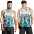 New Zealand Aotearoa Kia Ora Men Tank Top Paua Shell Maori Silver Fern LT05 - Polynesian Pride