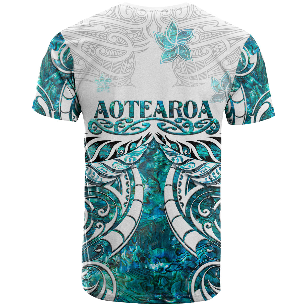 New Zealand Aotearoa Kia Ora T Shirt Paua Shell Maori Silver Fern LT05 - Polynesian Pride