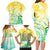 Personalised Cook Islands Kia Orana Family Matching Long Sleeve Bodycon Dress and Hawaiian Shirt Polynesian Turtle With Circle Stars LT05 - Polynesian Pride