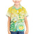 Personalised Cook Islands Kia Orana Family Matching Mermaid Dress and Hawaiian Shirt Polynesian Turtle With Circle Stars LT05 Son's Shirt Yellow - Polynesian Pride