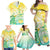 Personalised Cook Islands Kia Orana Family Matching Off Shoulder Maxi Dress and Hawaiian Shirt Polynesian Turtle With Circle Stars LT05 - Polynesian Pride