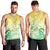 Personalised Cook Islands Kia Orana Men Tank Top Polynesian Turtle With Circle Stars LT05 - Polynesian Pride