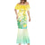 Personalised Cook Islands Kia Orana Mermaid Dress Polynesian Turtle With Circle Stars LT05 - Polynesian Pride