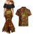 New Zealand Tamanuitera The Sun Couples Matching Mermaid Dress and Hawaiian Shirt Maori Pattern