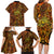 New Zealand Tamanuitera The Sun Family Matching Long Sleeve Bodycon Dress and Hawaiian Shirt Maori Pattern