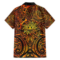 New Zealand Tamanuitera The Sun Family Matching Off The Shoulder Long Sleeve Dress and Hawaiian Shirt Maori Pattern