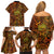 New Zealand Tamanuitera The Sun Family Matching Off Shoulder Short Dress and Hawaiian Shirt Maori Pattern