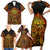 New Zealand Tamanuitera The Sun Family Matching Short Sleeve Bodycon Dress and Hawaiian Shirt Maori Pattern