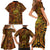 New Zealand Tamanuitera The Sun Family Matching Short Sleeve Bodycon Dress and Hawaiian Shirt Maori Pattern