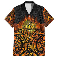 New Zealand Tamanuitera The Sun Hawaiian Shirt Maori Pattern LT05 Orange - Polynesian Pride