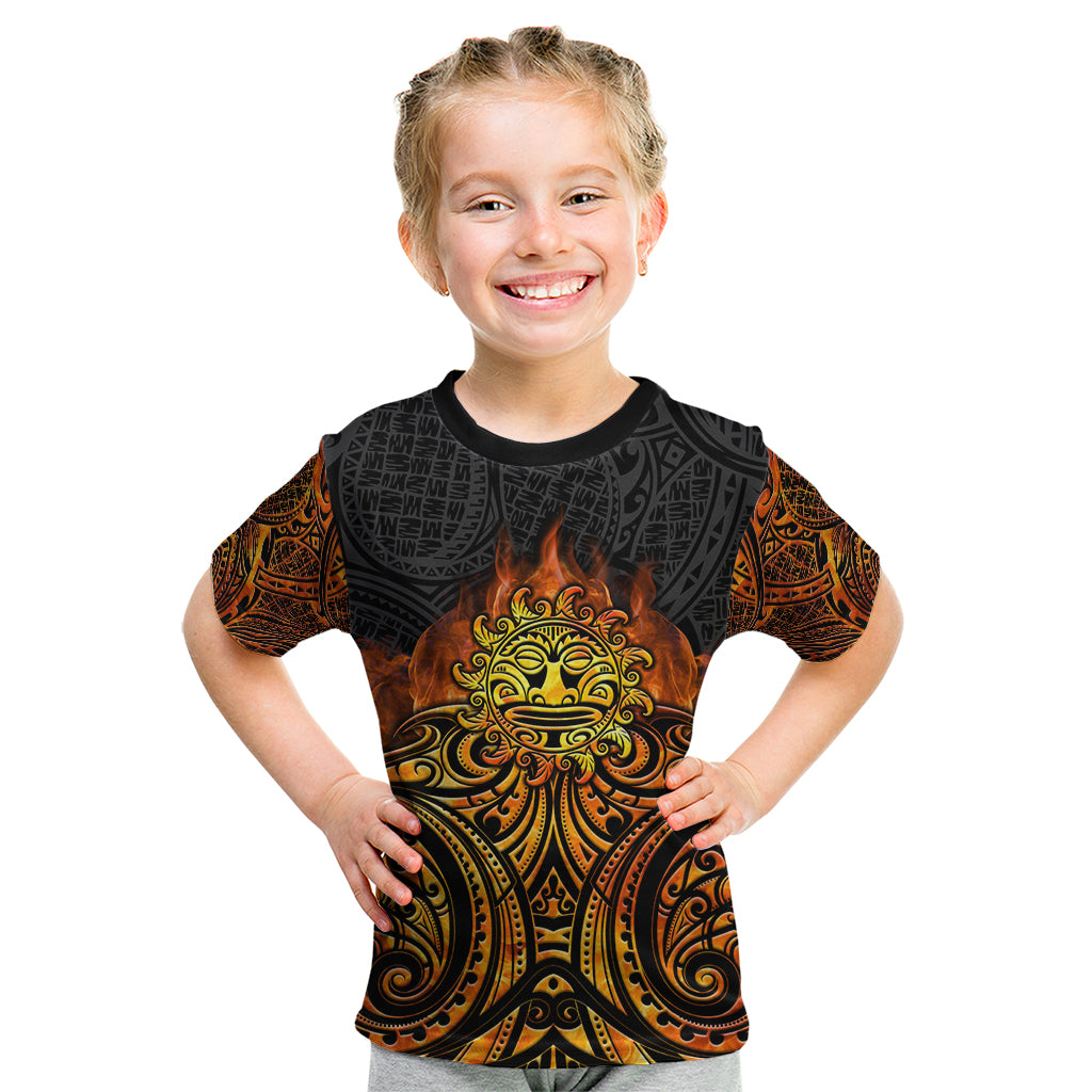 New Zealand Tamanuitera The Sun Kid T Shirt Maori Pattern