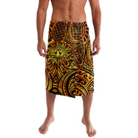 New Zealand Tamanuitera The Sun Lavalava Maori Pattern LT05 Orange - Polynesian Pride