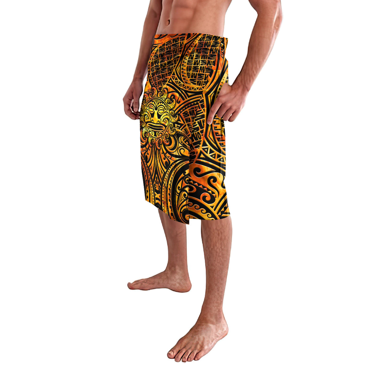 New Zealand Tamanuitera The Sun Lavalava Maori Pattern LT05 - Polynesian Pride