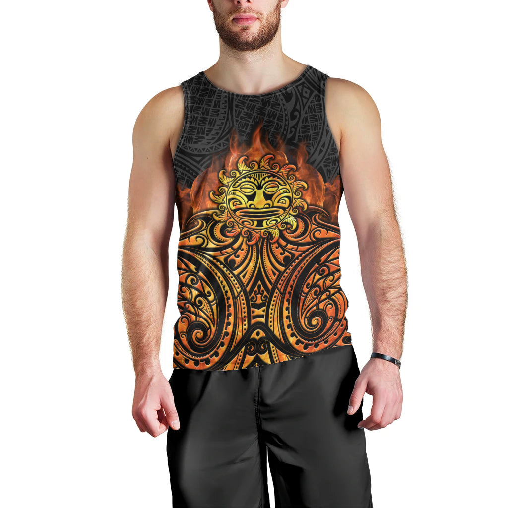 New Zealand Tamanuitera The Sun Men Tank Top Maori Pattern LT05 - Polynesian Pride