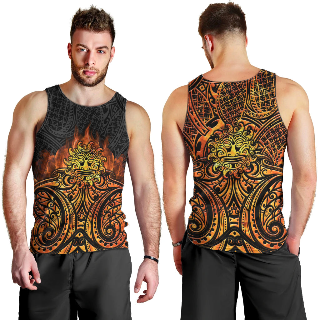 New Zealand Tamanuitera The Sun Men Tank Top Maori Pattern LT05 - Polynesian Pride
