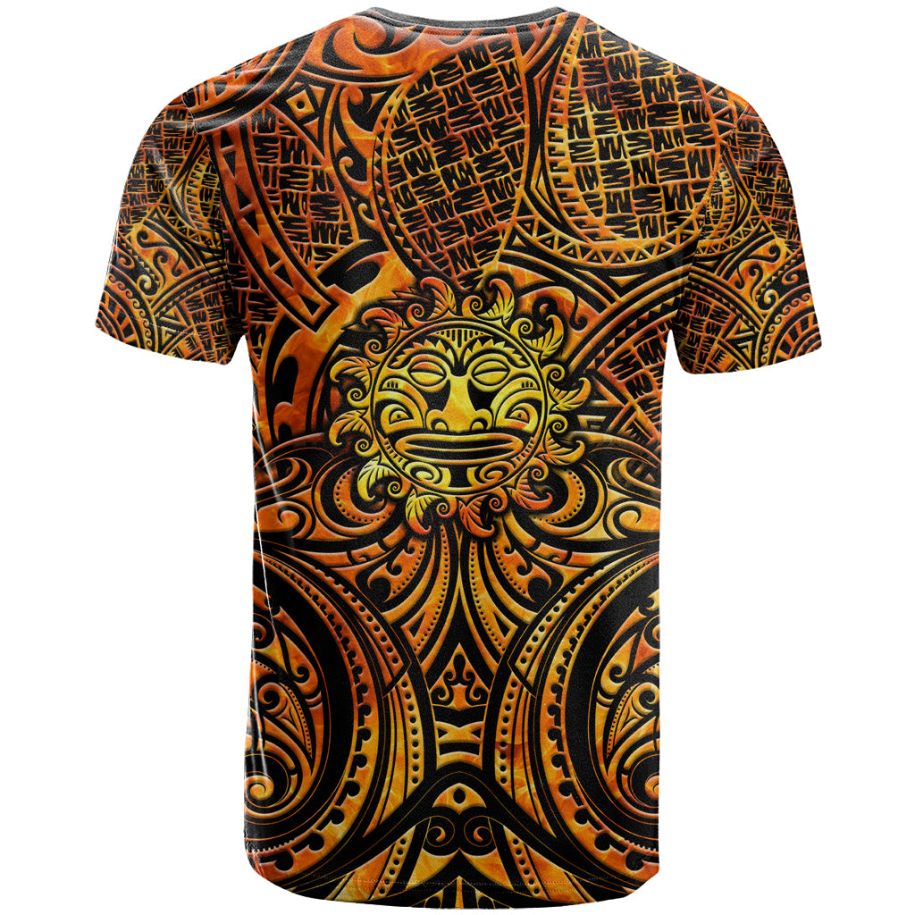 New Zealand Tamanuitera The Sun T Shirt Maori Pattern