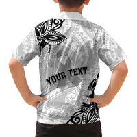 Personalised Polynesia Brain Cancer Family Matching Off Shoulder Maxi Dress and Hawaiian Shirt No One Fights Alone LT05 - Polynesian Pride