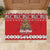 New Zealand Christmas In July Rubber Doormat Maori Kiwi Xmas Tree - Red