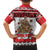 Personalised New Zealand July Christmas Family Matching Tank Maxi Dress and Hawaiian Shirt Maori Kiwi Xmas Tree - White
