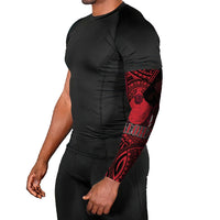 Hawaii King Kamehameha Arm Sleeves With Hawaiian Ipu Motifs Red Version LT05 - Polynesian Pride