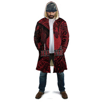 Hawaii King Kamehameha Cloak With Hawaiian Ipu Motifs Red Version LT05 - Polynesian Pride