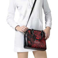 Hawaii King Kamehameha Shoulder Handbag With Hawaiian Ipu Motifs Red Version LT05 - Polynesian Pride