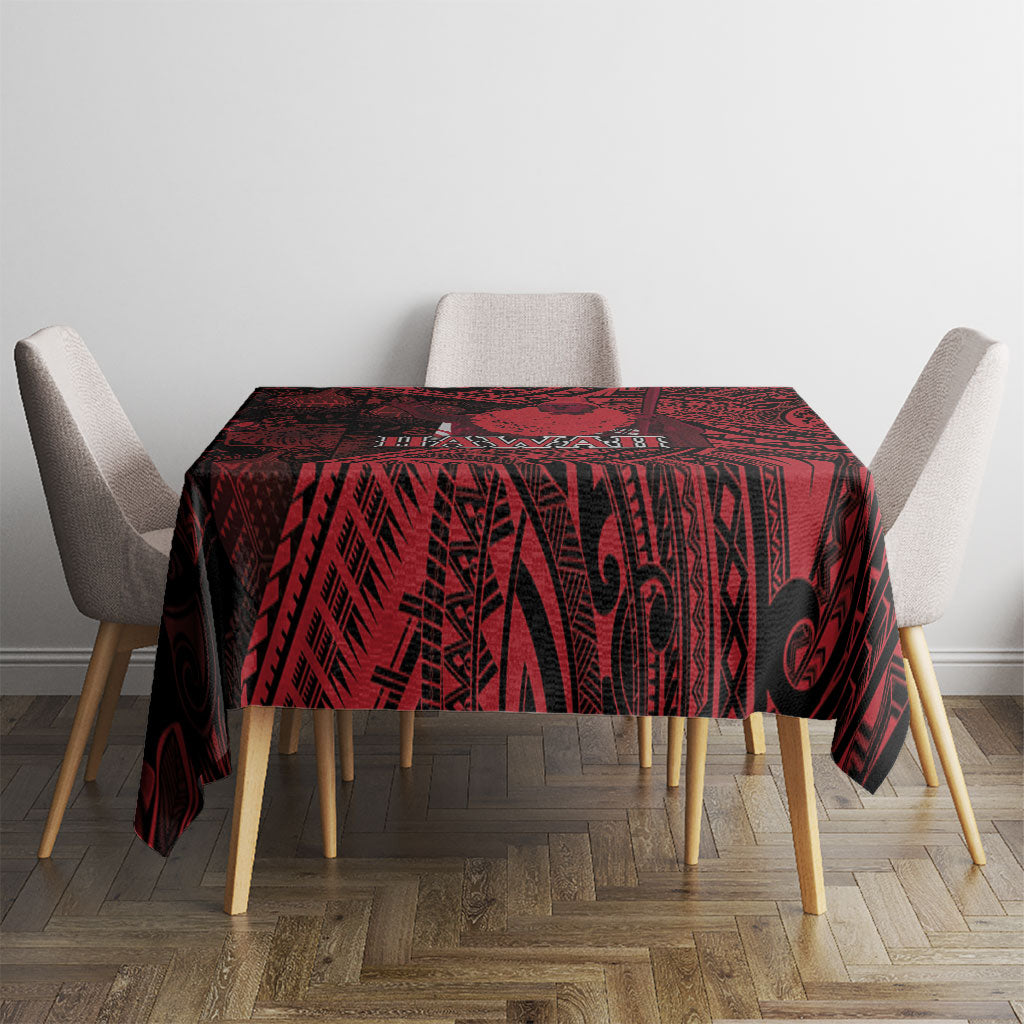 Hawaii King Kamehameha Tablecloth With Hawaiian Ipu Motifs Red Version LT05 - Polynesian Pride