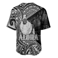 Hawaii King Kamehameha Baseball Jersey With Hawaiian Ipu Motifs Black Version LT05 - Polynesian Pride