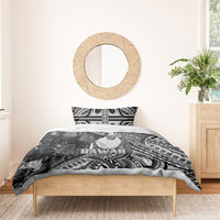 Hawaii King Kamehameha Bedding Set With Hawaiian Ipu Motifs Black Version LT05 - Polynesian Pride