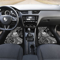 Hawaii King Kamehameha Car Mats With Hawaiian Ipu Motifs Black Version