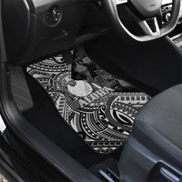 Hawaii King Kamehameha Car Mats With Hawaiian Ipu Motifs Black Version
