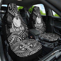 Hawaii King Kamehameha Car Seat Cover With Hawaiian Ipu Motifs Black Version LT05 One Size Black - Polynesian Pride
