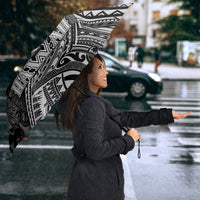 Hawaii King Kamehameha Umbrella With Hawaiian Ipu Motifs Black Version LT05 - Polynesian Pride