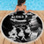 Hawaii Beautiful Hula Dancers Beach Blanket With Ipu Keke And Pahu Drum