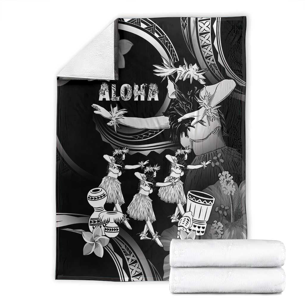 Hawaii Beautiful Hula Dancers Blanket With Ipu Keke And Pahu Drum LT05 - Polynesian Pride