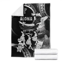 Hawaii Beautiful Hula Dancers Blanket With Ipu Keke And Pahu Drum LT05 - Polynesian Pride