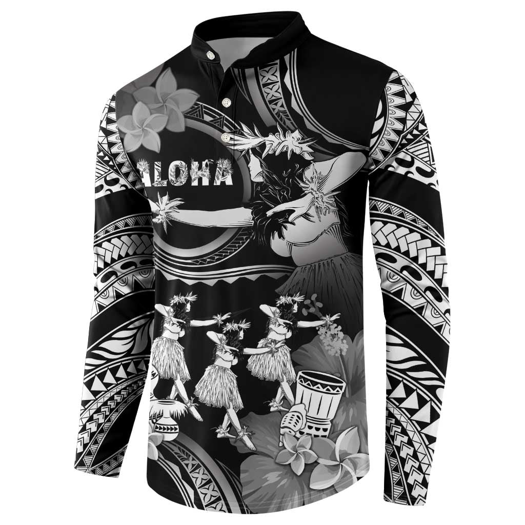 Hawaii Beautiful Hula Dancers Button Sweatshirt With Ipu Keke And Pahu Drum LT05 - Polynesian Pride