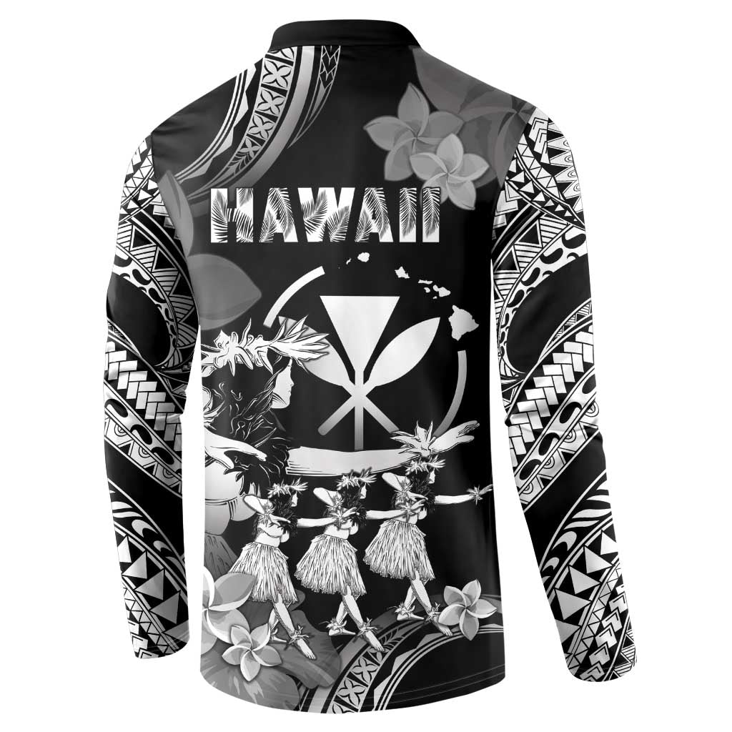 Hawaii Beautiful Hula Dancers Button Sweatshirt With Ipu Keke And Pahu Drum LT05 - Polynesian Pride