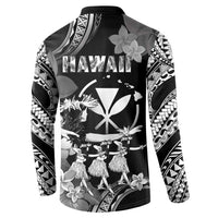Hawaii Beautiful Hula Dancers Button Sweatshirt With Ipu Keke And Pahu Drum LT05 - Polynesian Pride
