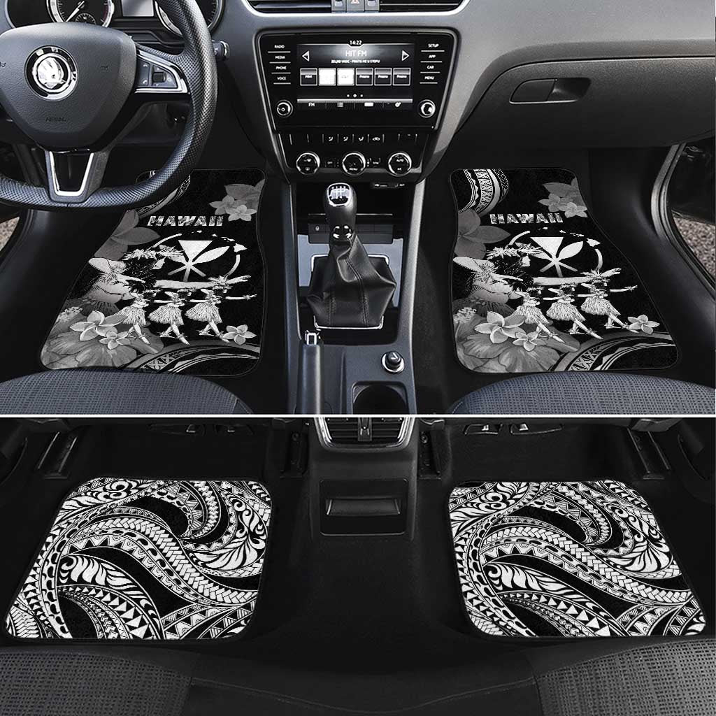 Hawaii Beautiful Hula Dancers Car Mats With Ipu Keke And Pahu Drum