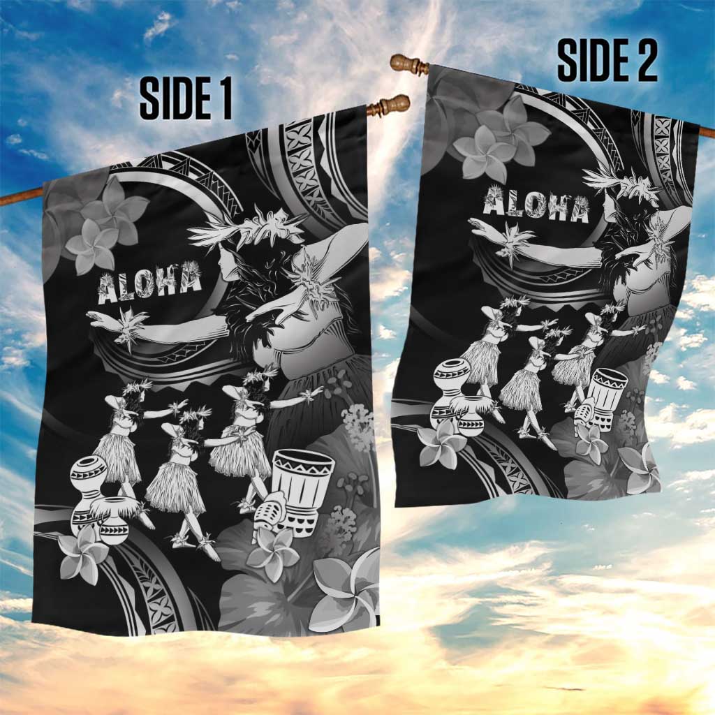 Hawaii Beautiful Hula Dancers Garden Flag With Ipu Keke And Pahu Drum LT05 - Polynesian Pride